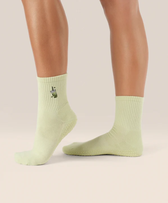 Matcha Lover Grip Socks